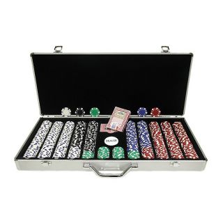 Indoor Games Poker 650 11.5 Gram Dice Striped Poker Chips with