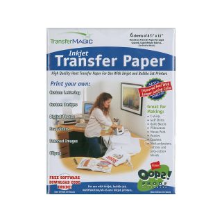  Digital Scrapbooking TransferMagic 8 1/2 x 11 Inkjet Transfer Paper