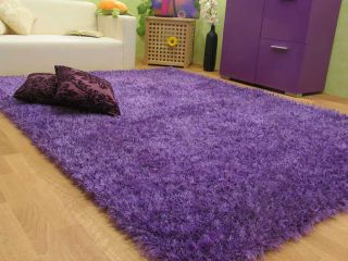 Edel Hochflor Teppich Dream Elegance Violett Lila 200x200 cm Neu OVP