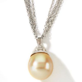  Necklaces Drop Imperial Pearls 12 13mm Cultured Golden South Sea Pearl