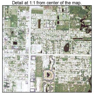 Englewood Florida Aerial Photography Map FL Poster Prin