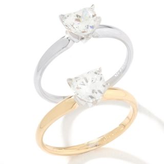 1ct Absolute™ 14K Heart Cut Solitaire Ring