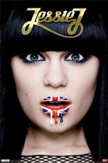 Jessie J Poster Union Jack Lips 22x34 Music Pinup Jessica Ellen