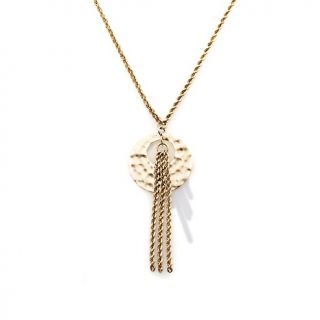  Jewelry® 10K Gold Chain Drop Disc 17 Necklace