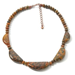  by Jay King Jay King Peruvian Panther Stone 18 1/2 Copper Necklace