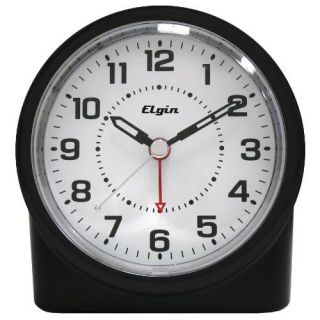 New Elgin 3675E Battery Operated Analog Alarm Clock