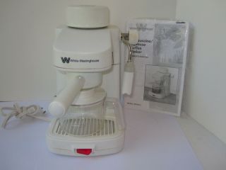 White Westinghouse WEX8000 Cappuccino Espresso Coffee Maker
