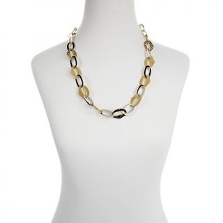 Stately Steel Stately Steel 2 Tone Geometric Link 26 Necklace