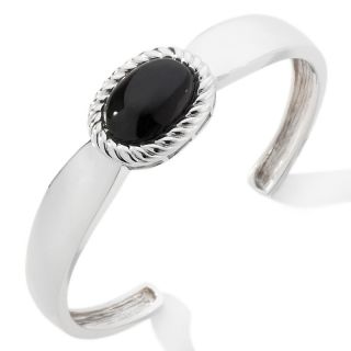 158 000 black onyx sterling silver 7 bangle bracelet rating 1 $ 119 90