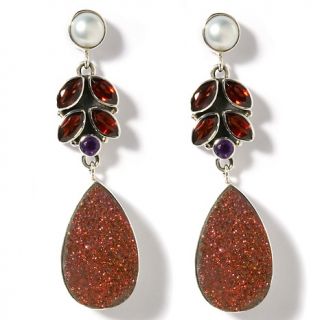 Nicky Butler Drusy Quartz Drop Sterling Silver Earrings at