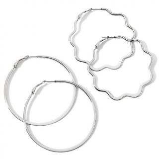  steel set of 2 hoop earrings note customer pick rating 23 $ 14 95 s