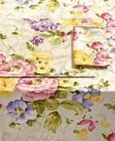 Elrene Sophia Rose Lilac Floral Damask Tablecloth NIP