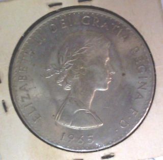 Elizabeth II Dei Gratia Regina F D 1965 Coin
