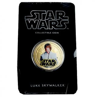 Star Wars 24K Gold Plated Luke Skywalker Coin with AutoShip