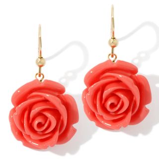  carved flower drop earrings rating 4 $ 27 97 s h $ 5 95  price