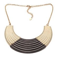 hot in hollywood starlet 2 tone metal 18 bib necklace $ 32 90