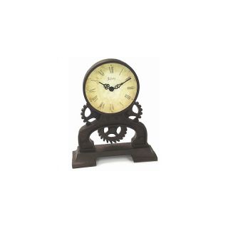 Infinity Instruments Rusty Gears Resin Table Clock