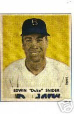 Edwin Duke Snider 1989 Bowman Reprint of 1949 Card