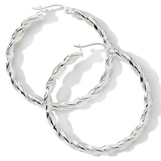 sterling silver 1 38 twisted hoop earrings d 20090825192522033
