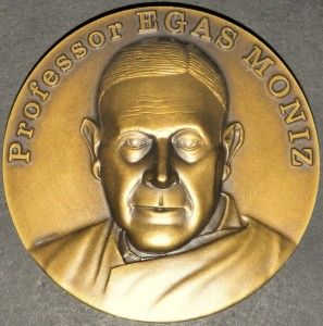 Medicine Nobel Prize 1949 Egas Moniz RARE Bronze Medal by F Couto 3 1