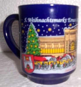 2004 Cobalt Blue Weihnachtsmarket Ernest August Ceramic Coffee Mug