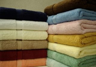 Egyptian Cotton Bath Sheets 35x70 12 Color Choices