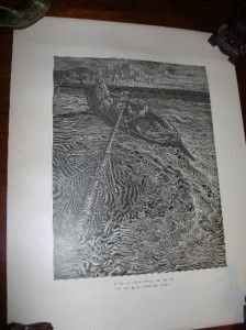 Large 19th Century Gustave Dore Book Illustration