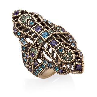 Heidi Daus Romantic Interlude Crystal Accented Knuckle Ring