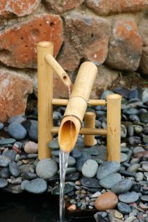 Bamboo Accents 12” Rocking fountain deer chaser with pump kit
