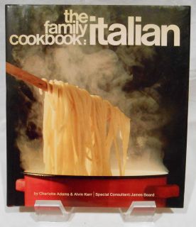 The Family Cookbook  Italian by Charlotte Adams and Alvin Kerr (1971