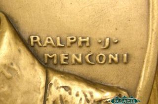 Levi Eshkol Six Day War Bronze Plaque Ralph Menconi 67