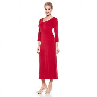Fashion Dress Sheath Dresses Slinky® Brand 3/4 Sleeve Basic