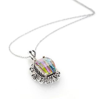 Orvieto Silver Multicolor Limelight Quartz Necklace