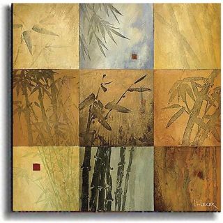 Don Li Leger Bamboo Nine Patch Canvas Wall Art Print