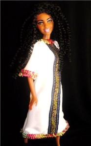 Ethiopian Beauty Barbie Doll OOAK World Dakotas Song AA