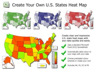 Create Custom USA Heat Maps in Excel Quickly Easily