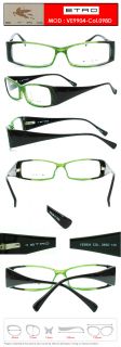 EyezoneCo ETRO Eyeglasses VE9904M Col 09SD Fullrim Black Green Colors