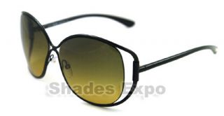 New Tom Ford Sunglasses TF 155 Black Emmeline 01P Auth