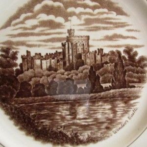 Vintage North Staffordshire Pottery Cobridge Windsor Castle Wall Plate