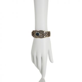 Heidi Daus Smoky Elegance Crystal Accented Bangle Bracelet