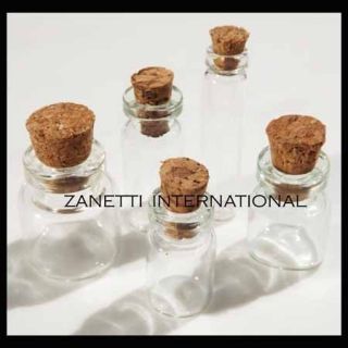   Miniature Assorted Empty Glass Bottles Jars Mini Kitchen Storage