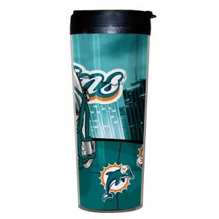 Miami Dolphins NFL Travel Mugs with Lids   Set of 2