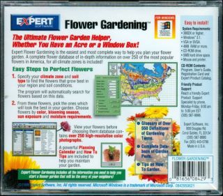 Flower Gardening from Expert Software Database Calendar Windows 98 95