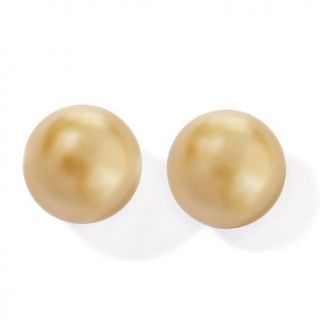 Imperial Pearls 8 9mm Cultured Golden South Sea Pearl Sterling Silver