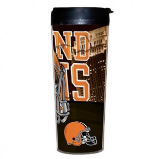 Cleveland Browns NFL Travel Mugs with Lids   Set of 2