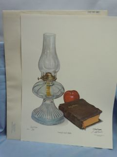 1970 Don Ensor Lamp Bible Print Signed Best Wishes Don