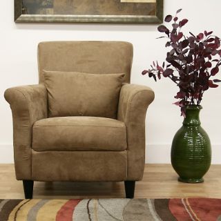 Home Furniture Chairs & Sofas Chairs Marquis Tan Microfiber Club