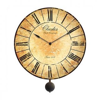 Infinity Instruments Large Chester Pendulum Wall Clock at