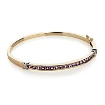 technibond round gemstone x hinged bangle bracelet $ 79 90