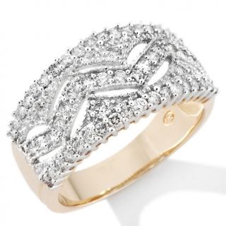 Jewelry Rings Gemstone .75ct Diamond 14K Gold Zigzag Band Ring